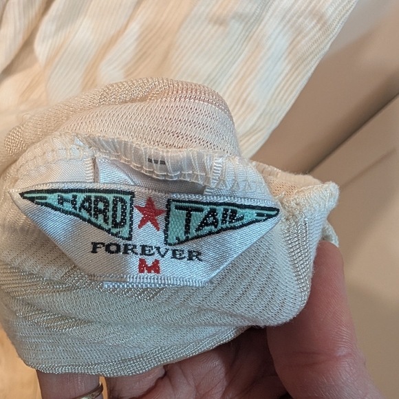 Hard Tail Cream Ribbed Top - Picture 3 of 5